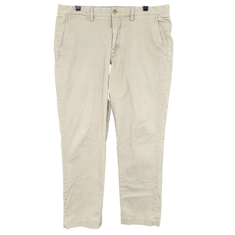 Polo Ralph Lauren Men's Beige Stretch Straight Fit Chino Pants Size 35x32‎